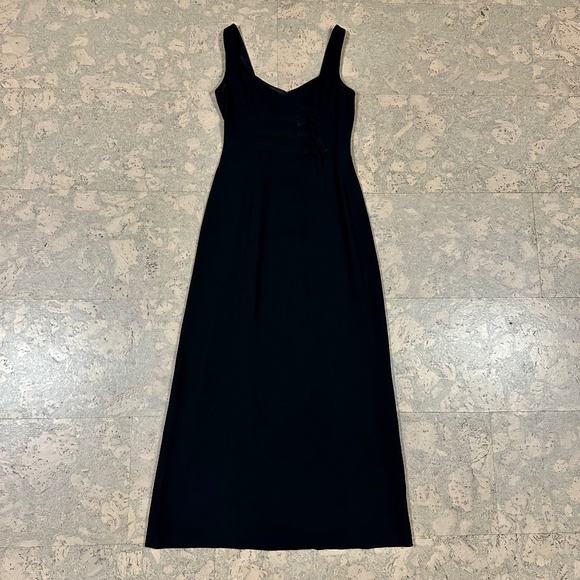 VINTAGE Nicole Miller Evening Gown Black Size 6 - Picture 6 of 12